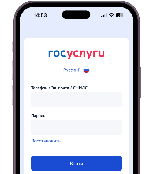Вход в Госуслуги